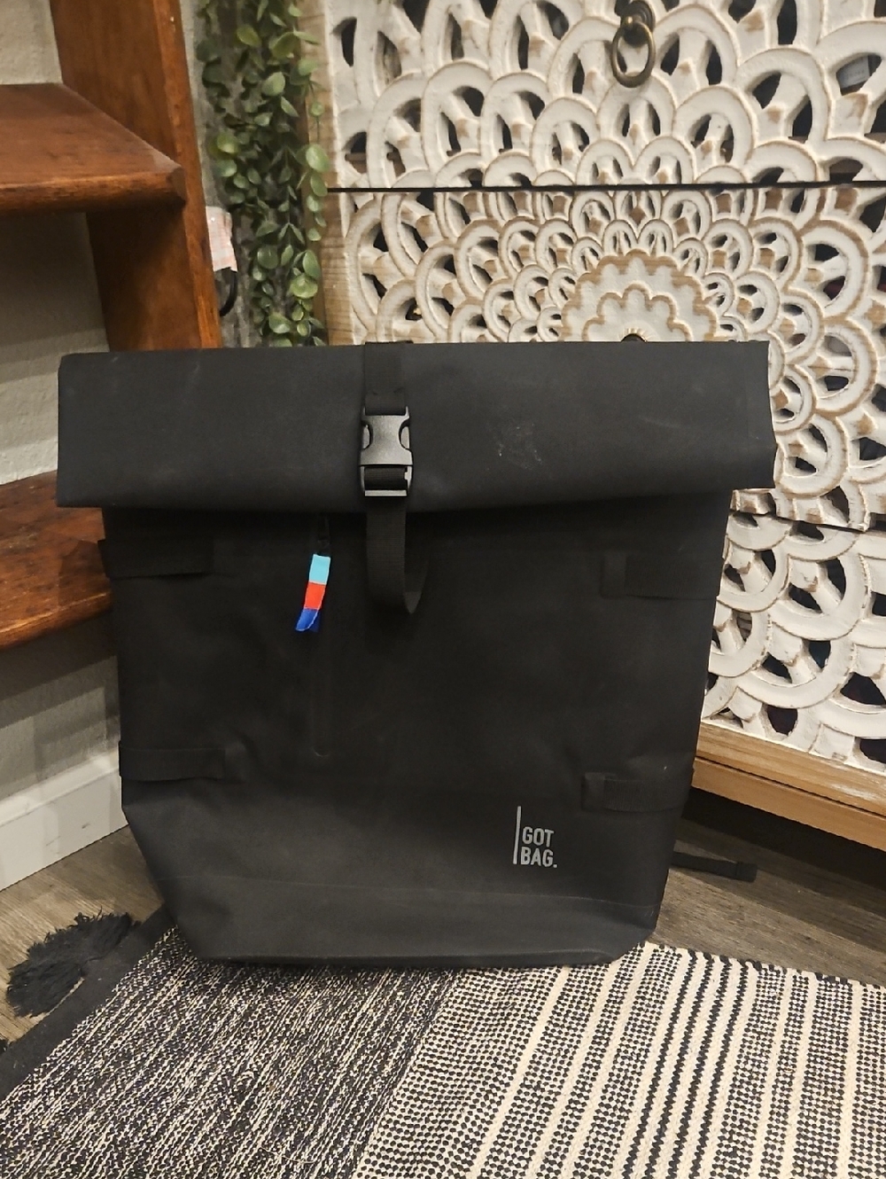 GOT BAG Roll-Top Backpack in Black - Unisex